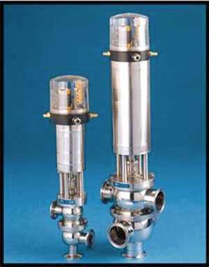 PRESSURE RELIEF, HYGIENIC/ STAINLESS STEEL/ FITTED ENDS, FULL BORE/ AIR OPERATED -0