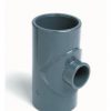 EFFAST PVCU SOLVENT CEMENT FITTINGS METRIC TEE 90 DEGREES REDUCED ON BRANCH PLAIN RFITRI-0