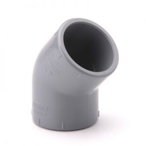 EFFAST ABS SOLVENT CEMENT FITTINGS ELBOW 45 DEGREES PLAIN AFAGYA-0